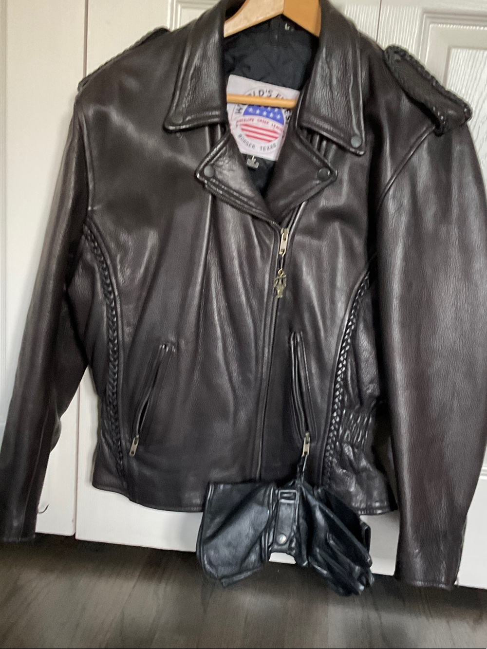 Classic Black Leather Motorcycle Jacket